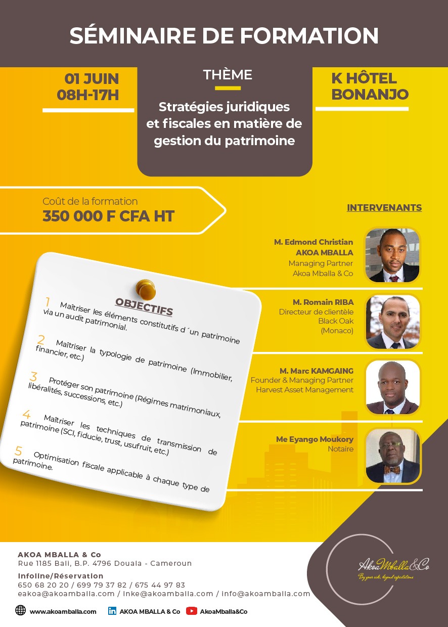 Affiche séminaire de formation